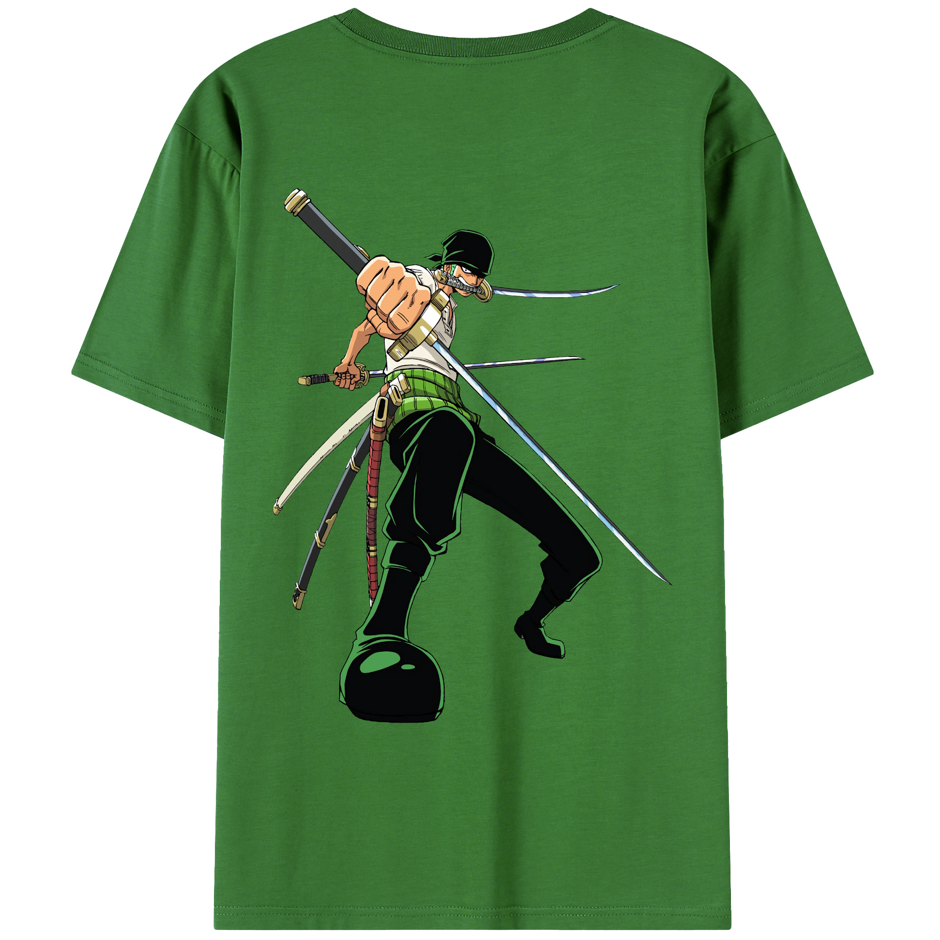ワンピース ロロノア・ゾロ ONE PIECE Roronoa Zoro レディース半袖Tシャツ(バックプリント)